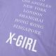 X-girl CITIES S/S REGULAR TEE短袖T恤-紫 product thumbnail 4