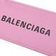 BALENCIAGA 簡約英字LOGO小牛皮頸掛式卡片零錢包(粉-全新福利品) product thumbnail 5