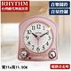 RHYTHM 麗聲 12款鈴聲鳥鳴音樂夜燈鬧鐘(夢幻粉紅)/11.5cm product thumbnail 4