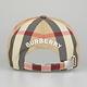Burberry刺繡英文白字LOGO帽沿格紋設計棉質棒球帽(典藏米) product thumbnail 4