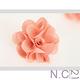 N.C21-春意朵朵粉嫩花布造型耳環 (共二色) product thumbnail 4