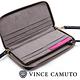 Vince Camuto 滾邊縫線素色手拿長夾-藍色 product thumbnail 6