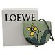 LOEWE Heel Pouch Herbarium 限定款植物印花小牛皮迷你斜背馬鞍包(綠) product thumbnail 9