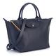 LONGCHAMP Le Pliage City 質感PVC厚帆布手提斜背小型兩用包-暮藍色 product thumbnail 6