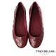 【TINO BELLINI 貝里尼】巴西進口編織娃娃鞋FWBT033A-A(勃根地紅) product thumbnail 3