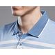 【Emilio Valentino范倫鐵諾】男裝吸排涼感彈性短袖POLO衫-藍白(15-3V7926) product thumbnail 6