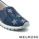 休閒鞋 MELROSE 率性閃耀晶鑽星星造型全真皮厚底休閒鞋－藍 product thumbnail 6