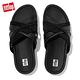 【FitFlop】KESSIA SLEEK CRYSTAL SLIDES 多帶交錯設計水鑽涼鞋交叉帶涼鞋-女(靓黑色) product thumbnail 4