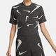 Nike Sportswear Phoenix Cozy Bouclé 女款 灰白 短版 短袖 FD4287-254 product thumbnail 2