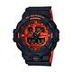 CASIO 卡西歐 G-Shock 酷炫時尚雙顯電子錶-黑x橘/53.4mm product thumbnail 2