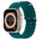 【HH】Apple Watch 38/40/41mm 可調扣環海洋矽膠錶帶(午夜色) product thumbnail 11