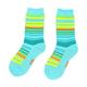ADISI 條紋保暖對折雪襪 AS17044【粉綠】 product thumbnail 2