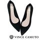 Vince Camuto 尖頭素雅粗跟鞋-絨黑 product thumbnail 3