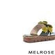 拖鞋 MELROSE 美樂斯 綻放立體花朵造型全真皮夾腳厚底拖鞋－綠 product thumbnail 4