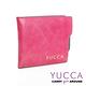 YUCCA -個性雙色系牛皮短夾(活動式卡夾)- 桃紅色- D0038012030 product thumbnail 2