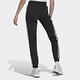 Adidas SLIM Pants 女款 黑色 修身 縮口 運動 休閒 訓練 慢跑 三線 棉質 長褲 IB7455 product thumbnail 2
