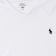 Polo Ralph Lauren 經典電繡小馬V領素面短袖T恤-白色 product thumbnail 2