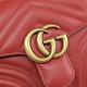 GUCCI GG Marmont 金屬LOGO復古手提斜背兩用包(紅) product thumbnail 5