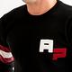 Arnold Palmer -男裝-撞色條紋拼接針織衫-黑色 product thumbnail 3