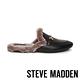 STEVE MADDEN-MYNX 絨毛馬銜扣真皮低跟穆勒鞋-黑色 product thumbnail 3