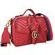 GUCCI GG Marmont 山型絎縫皮革肩背兩用包(芙蓉紅) product thumbnail 4