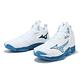 Mizuno 排球鞋 Wave Momentum 3 Mid 男鞋 白 藍 中筒 緩衝 室內運動 羽排鞋 美津濃 V1GA2317-21 product thumbnail 8