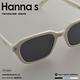 CARIN 復古歐美個性 窄方框 膠框太陽眼鏡 NewJeans代言/奶白#HANNA S C3 product thumbnail 4