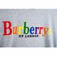 BURBERRY 新款彩虹英文字LOGO棉質T恤 (灰色) product thumbnail 3