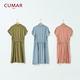 【CUMAR】襯衫領星星女短袖-洋裝(三色/版型合身) product thumbnail 6
