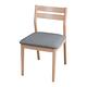Boden-莎爾灰色布紋皮革實木餐椅/單椅(四入組合)-47x57x78cm product thumbnail 2