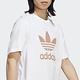 Adidas Trefoil T-Shirt IA4818 男 短袖上衣 T恤 亞洲版 休閒 經典 三葉草 白 粉橘 product thumbnail 5