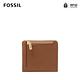 FOSSIL Logan 真皮系列拉鍊零錢袋設計短夾-咖啡色 SL7829200 product thumbnail 6