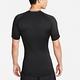 Nike 短袖 Pro Dri-FIT Tight 男款 黑 白 合身 吸濕排汗 運動上衣 小勾 FB7933-010 product thumbnail 5