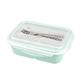 美國Winox 樂瓷陶瓷長形保鮮盒3格815ML-附餐具(3色可選) product thumbnail 2