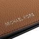 MICHAEL KORS  -  烙印銀字荔枝紋皮革透明層短夾(駝色) product thumbnail 7