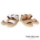 TINO BELLINI 歐洲進口全真皮雙寬帶厚底涼鞋FSNT014(裸膚) product thumbnail 5