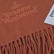 Vivienne Westwood 長版刺繡行星LOGO羊毛圍巾(可可色) product thumbnail 5