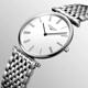 LONGINES 浪琴 官方授權 嘉嵐系列經典羅馬石英錶-白/36mm L4.755.4.11.6 product thumbnail 3