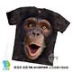 摩達客-美國進口The Mountain 開心黑猩猩臉 兒童版純棉環保藝術中性短袖T恤 product thumbnail 2