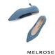 高跟鞋 MELROSE 美樂斯 甜美氣質小蝴蝶結飛織布尖頭高跟鞋－藍 product thumbnail 5