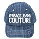 VERSACE JEANS COUTURE 字母刺繡棉混紡牛仔棒球帽(藍色) product thumbnail 2