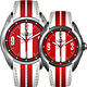 MINI Swiss Watches   休閒運動造型對錶-紅/45+38mm product thumbnail 2