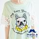 maru.a麻洛野　布蕾絲拼接狗狗插畫T-shirt product thumbnail 6