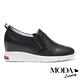 休閒鞋 MODA Luxury 日常百搭激光全真皮內增高休閒鞋－黑 product thumbnail 3