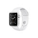 Apple Watch Series2 38mm銀色鋁金屬錶殼搭配白色運動型錶帶 product thumbnail 3