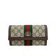 Gucci Ophidia GG 印花帆布二折對開長夾(523153-烏木) product thumbnail 2