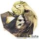 AnnaSofia 熊貓噴畫雙面版 仿羊絨大披肩圍巾 product thumbnail 2
