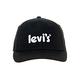 Levis 男女同款 可調式環扣棒球帽 / 異材質Logo布章 黑 product thumbnail 2