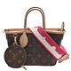 LV M46786 Neverfull BB系列經典Monogram帆布手提/斜背包(玫瑰粉色) product thumbnail 2