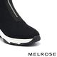 休閒鞋 MELROSE 美樂斯 率性俐落拉鍊造型毛絨布高筒厚底休閒鞋－黑 product thumbnail 6